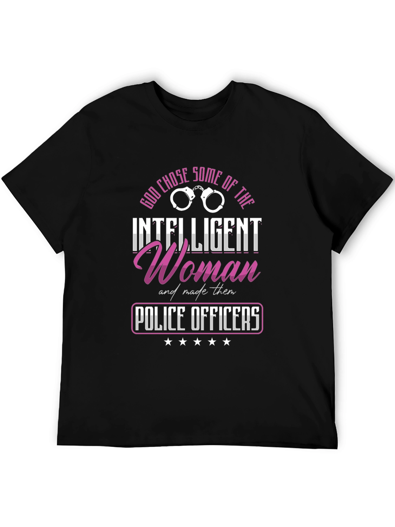 Intelligent Woman Police Officer Graphic T-Shirt