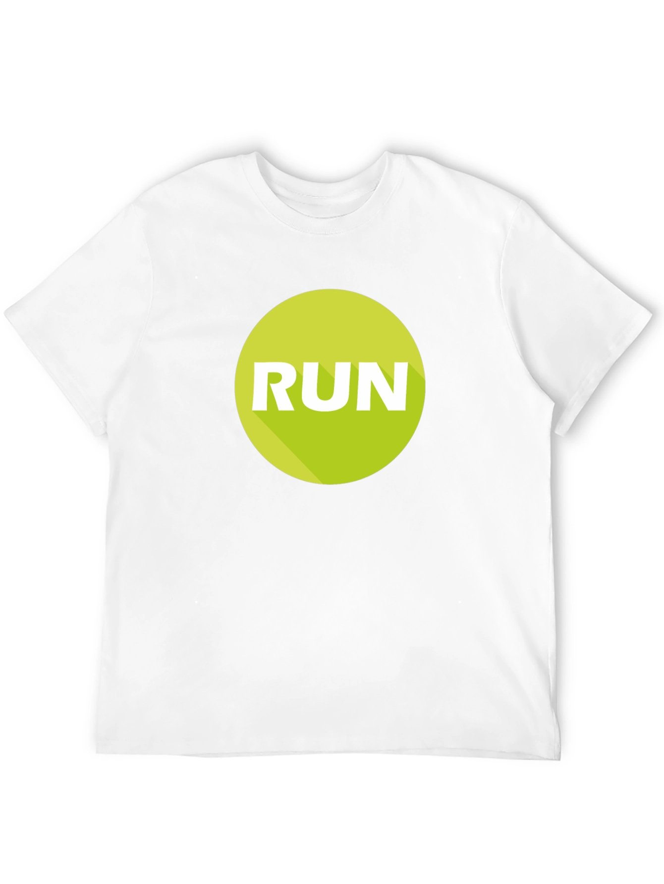 Run Graphic Tee - Mens Black Cotton T-Shirt