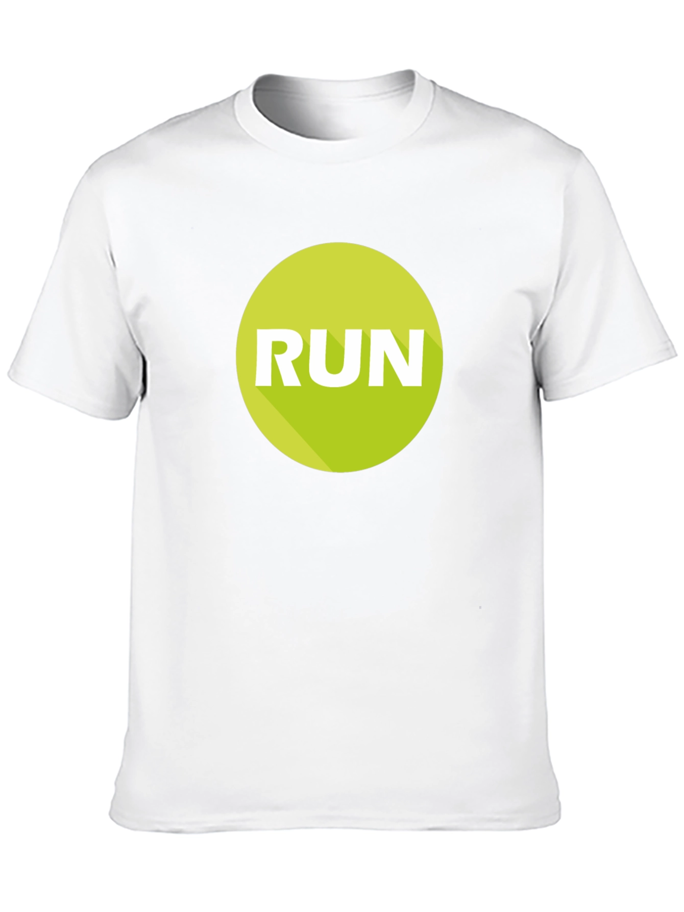 Run Graphic Tee - Mens Black Cotton T-Shirt