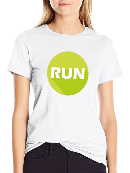 Run Graphic Tee - Mens Black Cotton T-Shirt
