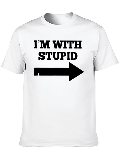 Im With Stupid T-Shirt - Humorous Novelty Tee