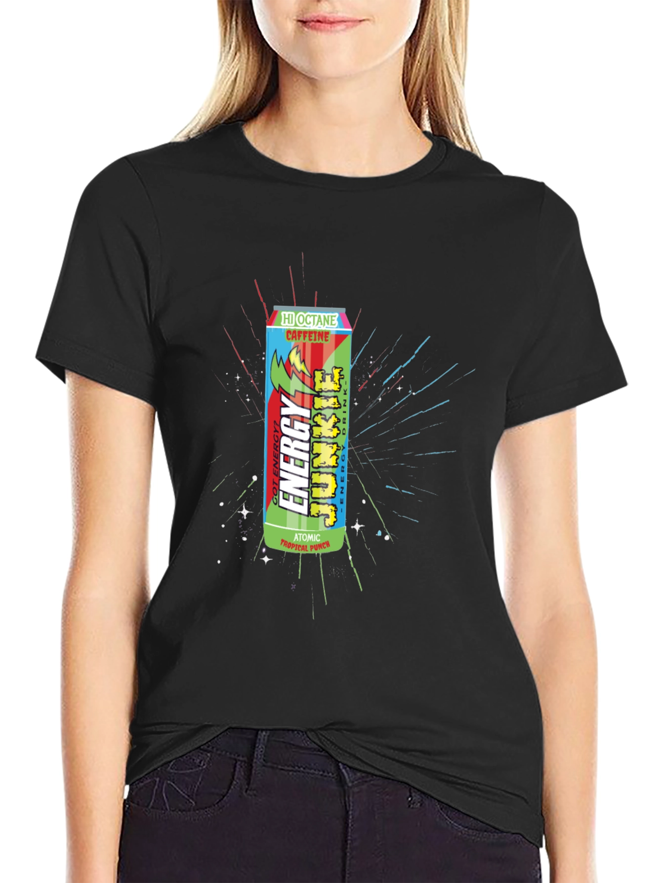 Energy Junkie Graphic T-Shirt - Atomic Tropical Punch Design