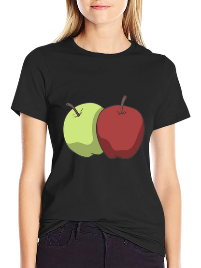 Apples Graphic Black T-Shirt