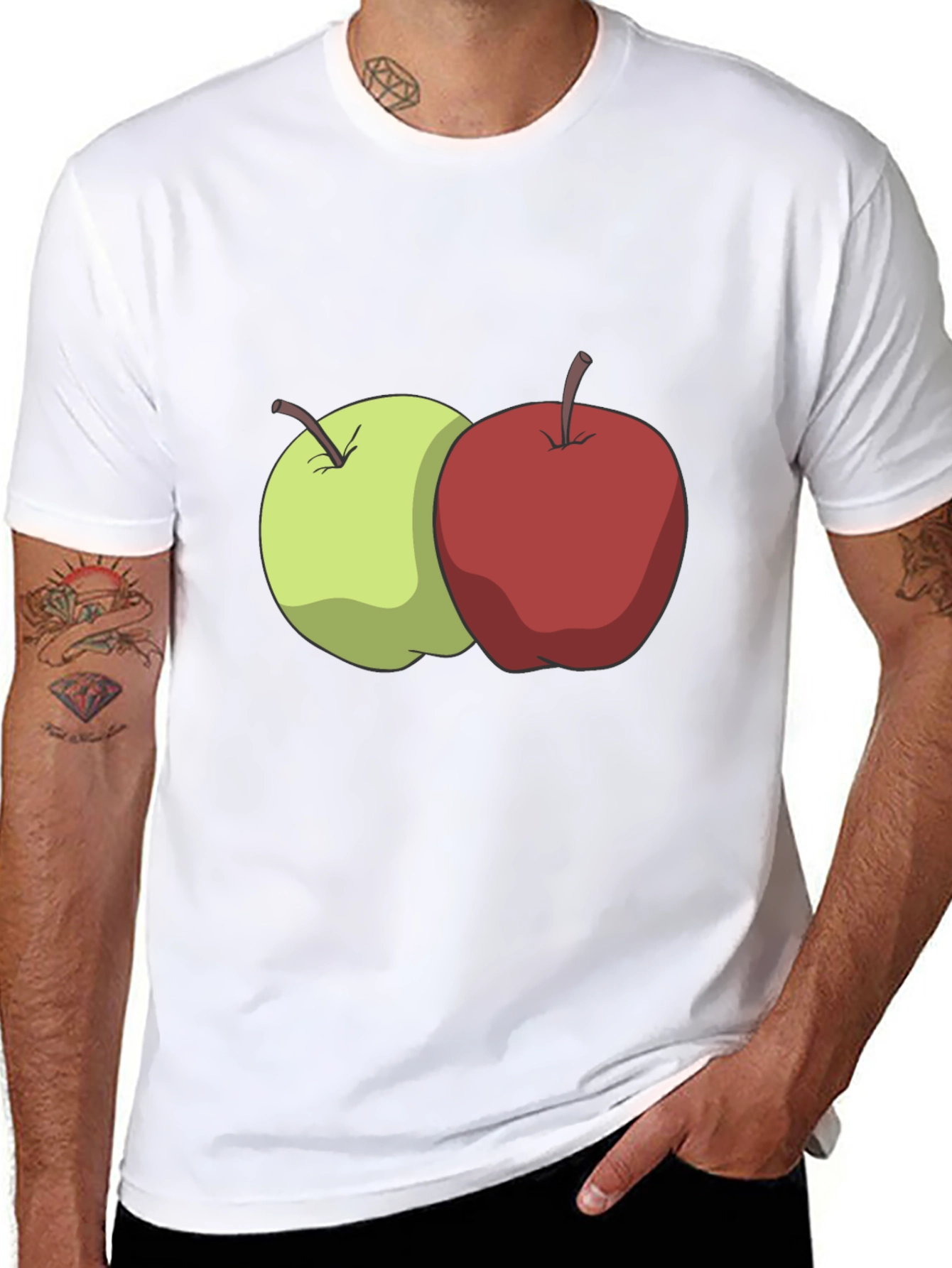 Apples Graphic Black T-Shirt