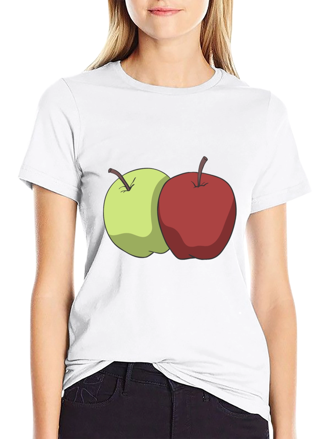 Apples Graphic Black T-Shirt
