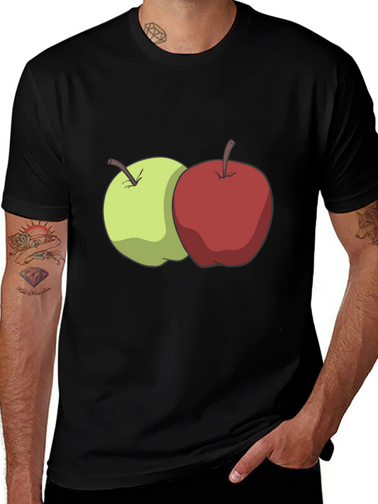 Apples Graphic Black T-Shirt