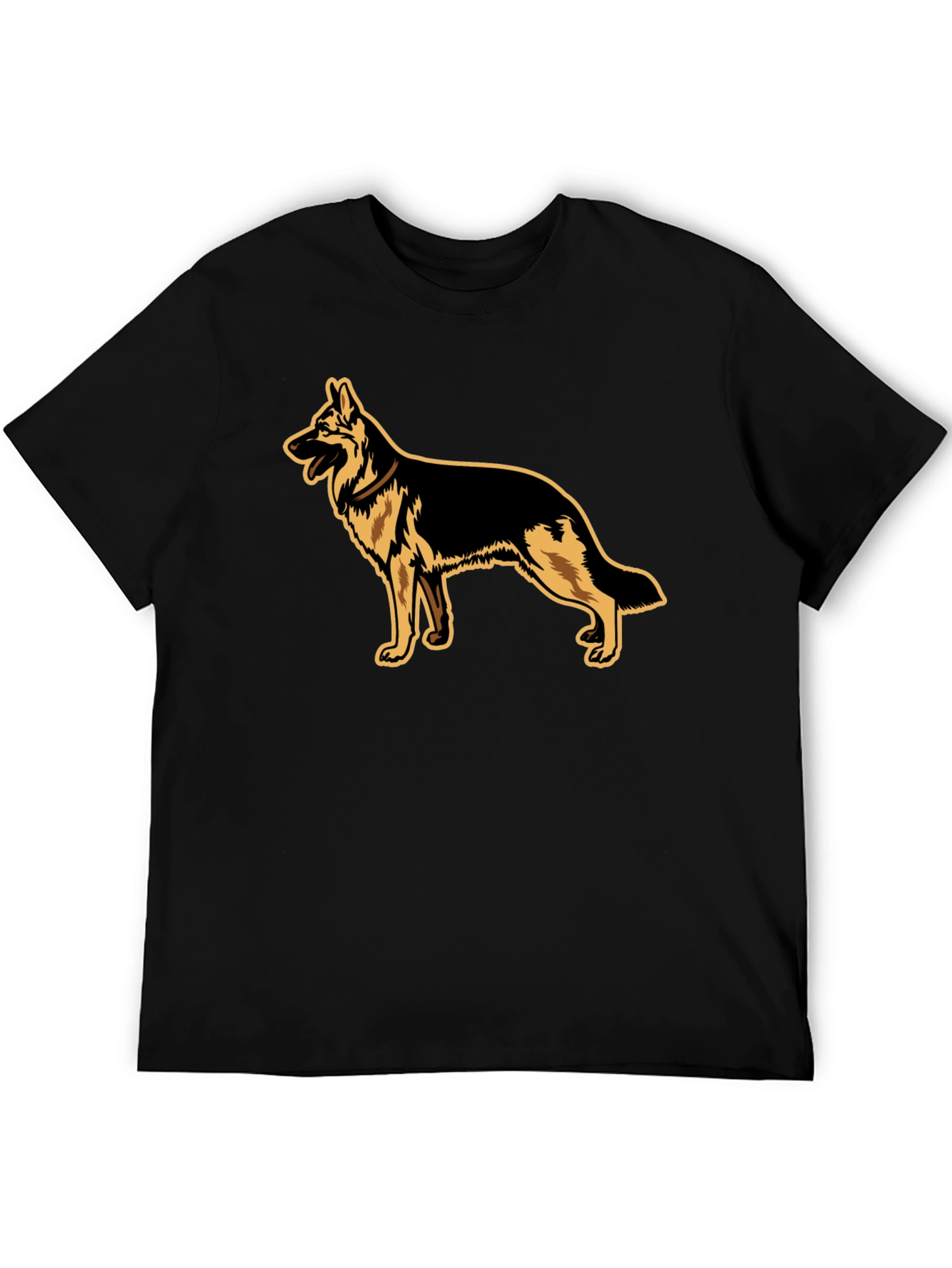 German Shepherd Graphic Tee - Black