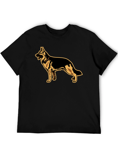 German Shepherd Graphic Tee - Black