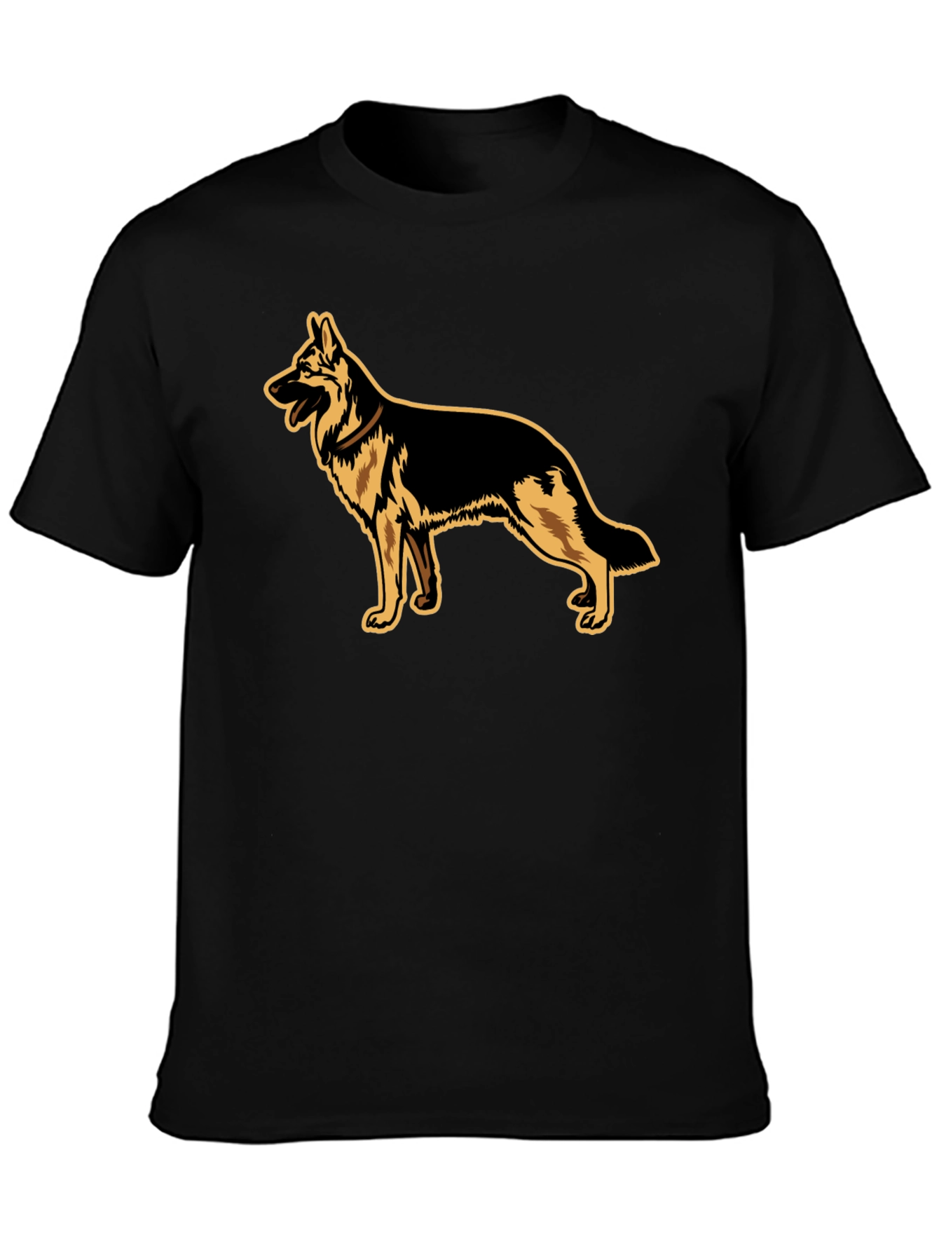 German Shepherd Graphic Tee - Black