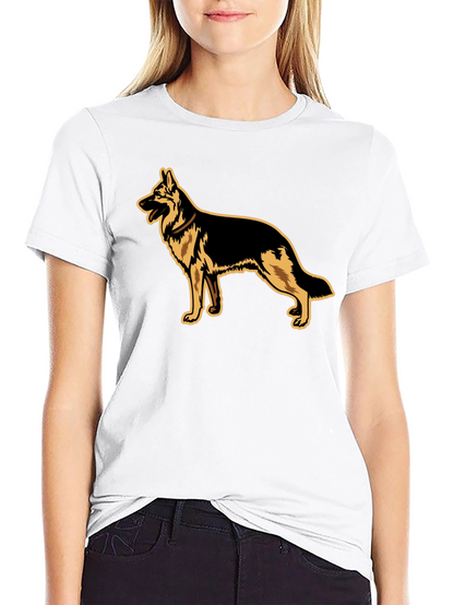 German Shepherd Graphic Tee - Black