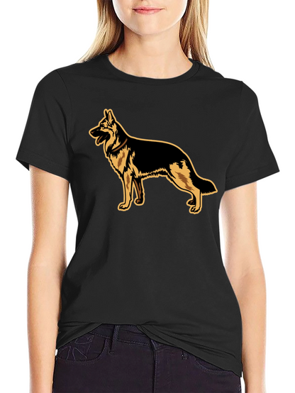 German Shepherd Graphic Tee - Black