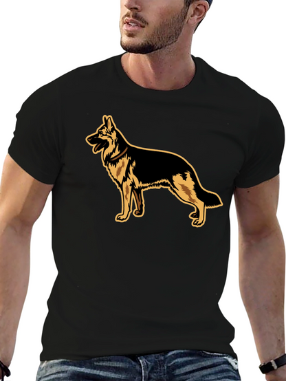 German Shepherd Graphic Tee - Black