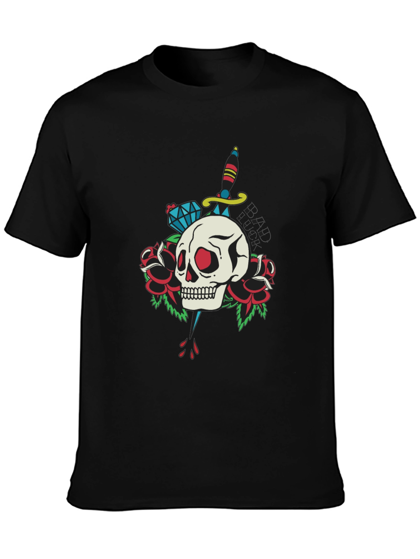 Skull & Dagger Graphic Tee - Edgy Design