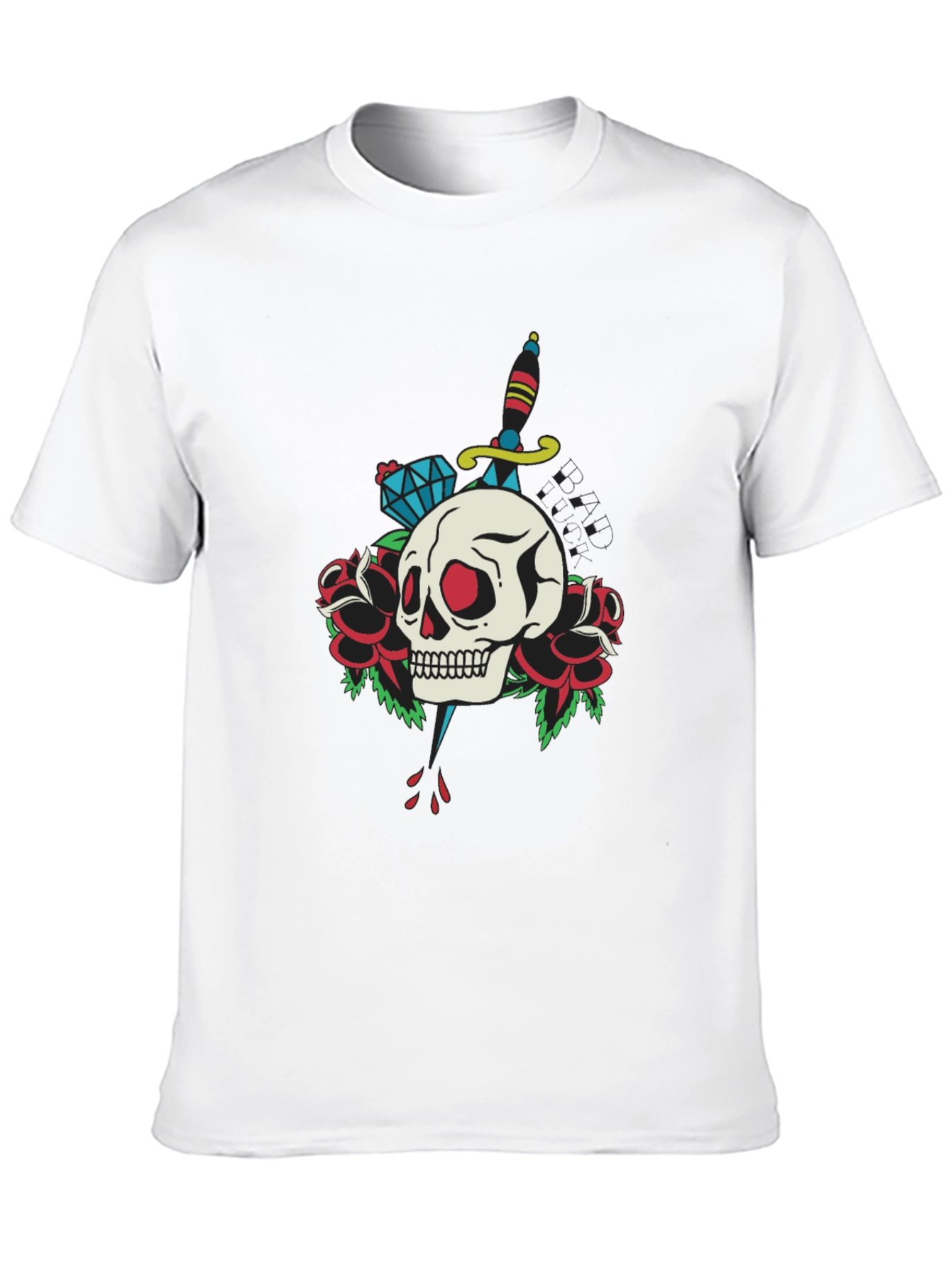 Skull & Dagger Graphic Tee - Edgy Design
