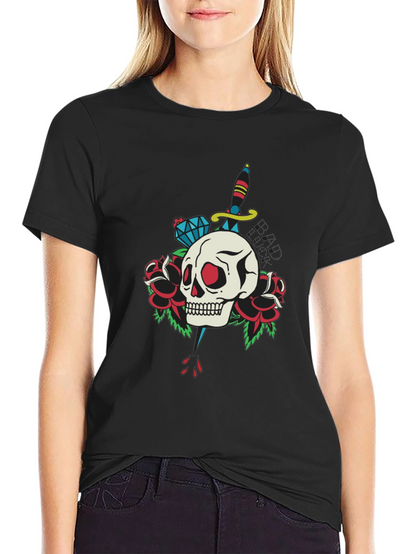 Skull & Dagger Graphic Tee - Edgy Design