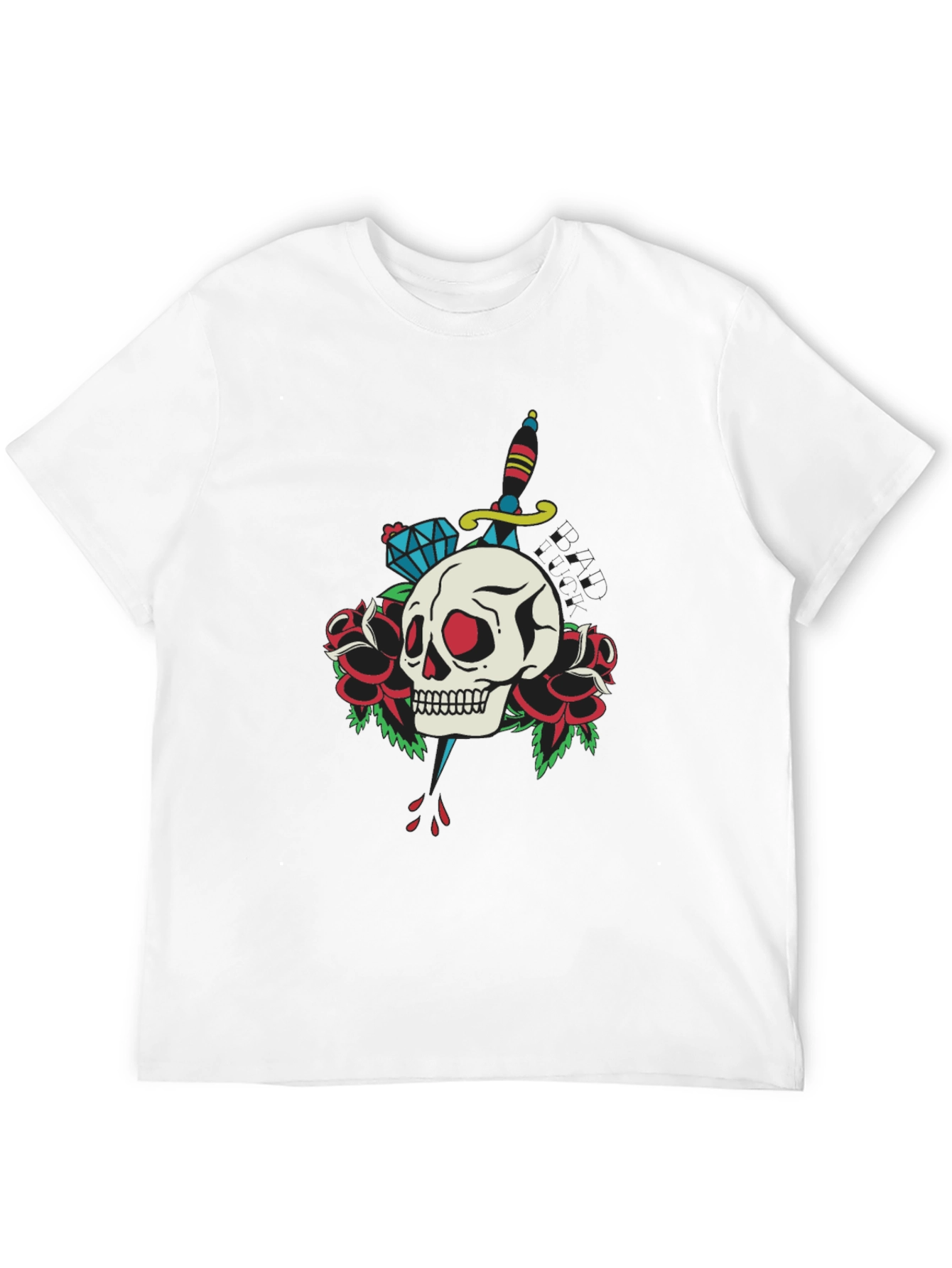 Skull & Dagger Graphic Tee - Edgy Design