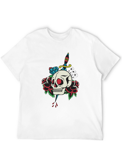 Skull & Dagger Graphic Tee - Edgy Design