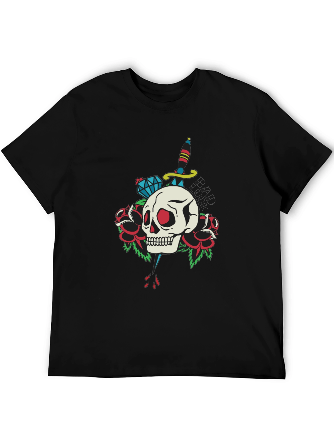 Skull & Dagger Graphic Tee - Edgy Design