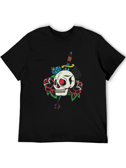 Skull & Dagger Graphic Tee - Edgy Design