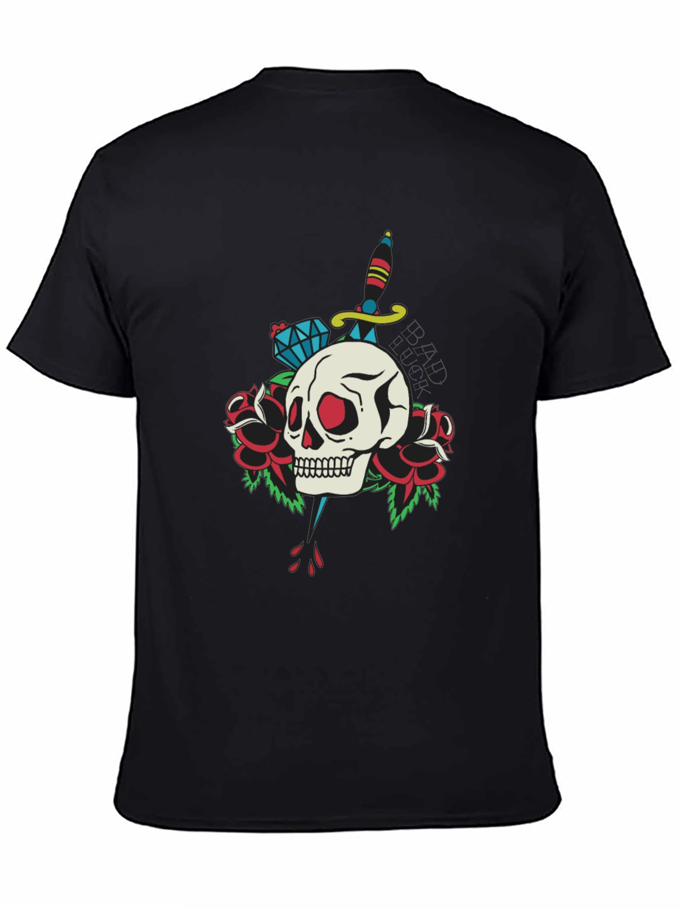 Skull & Dagger Graphic Tee - Edgy Design