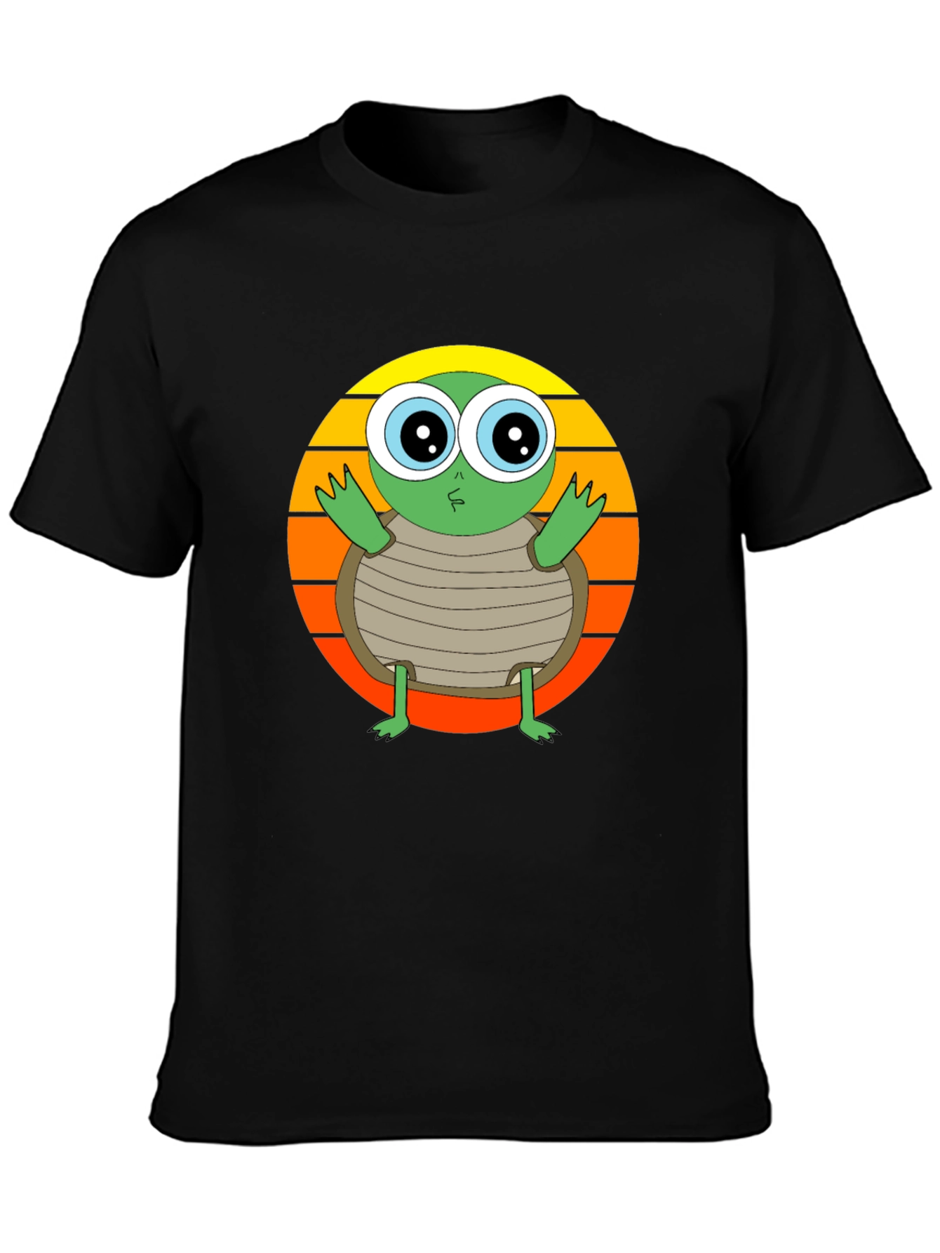Turtle Graphic Tee - Cute Animal Design