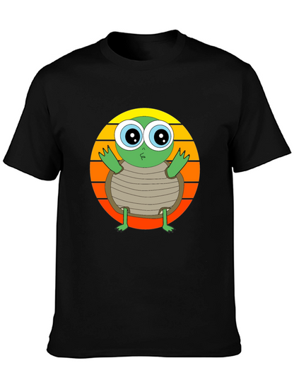 Turtle Graphic Tee - Cute Animal Design