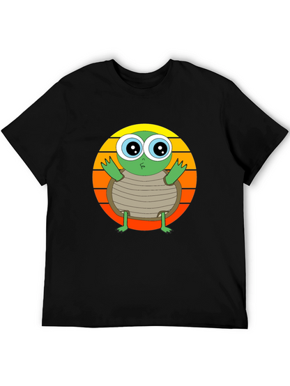 Turtle Graphic Tee - Cute Animal Design