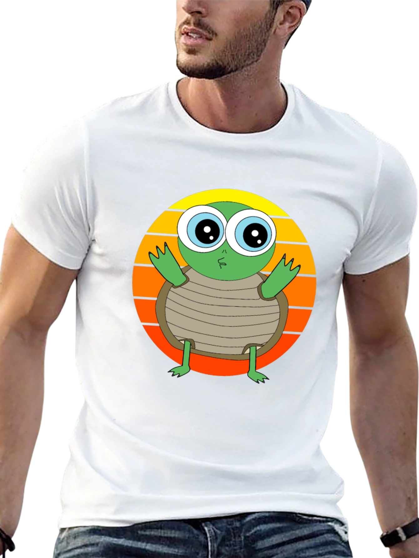 Turtle Graphic Tee - Cute Animal Design