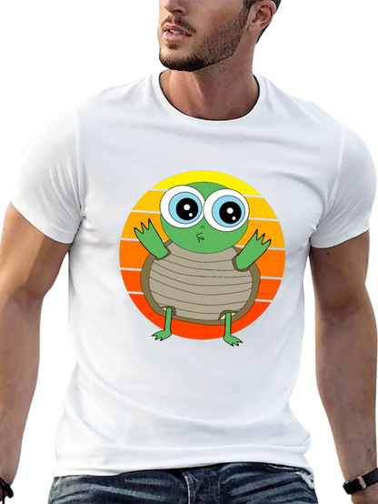 Turtle Graphic Tee - Cute Animal Design