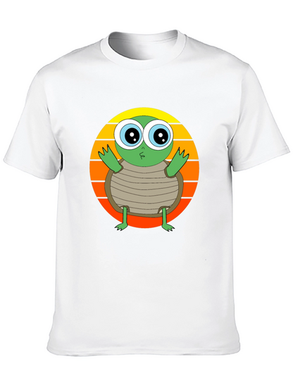 Turtle Graphic Tee - Cute Animal Design