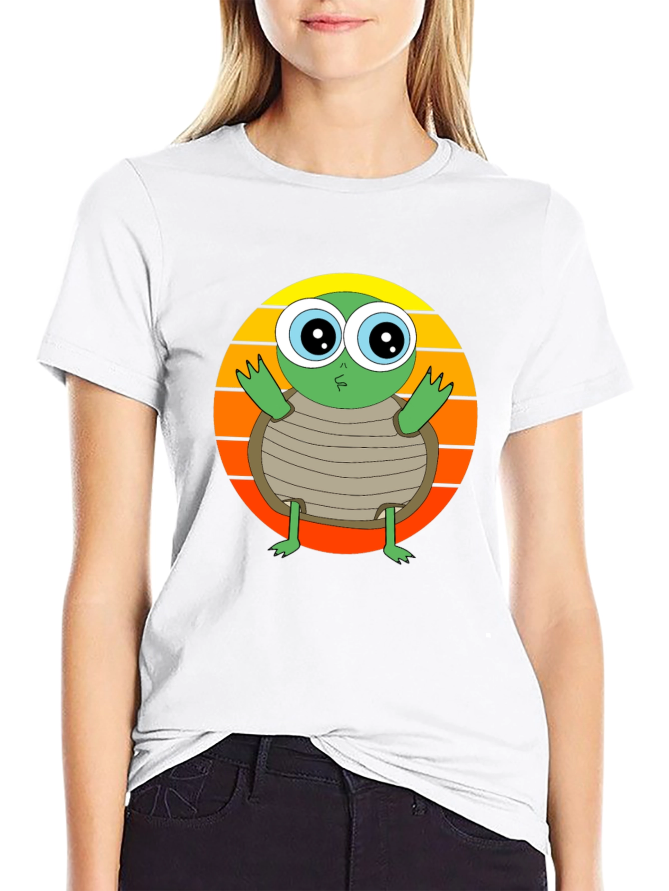 Turtle Graphic Tee - Cute Animal Design