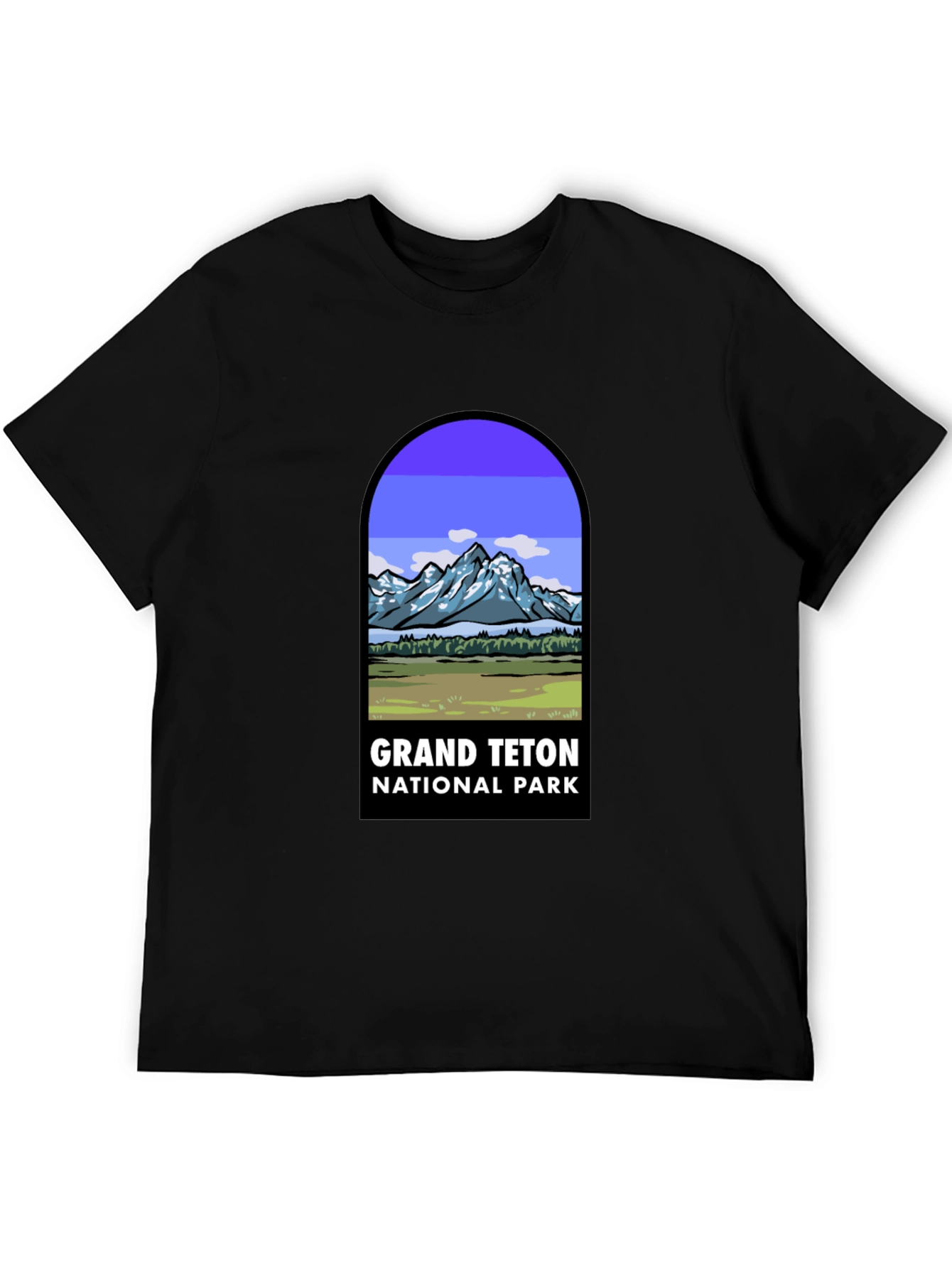 Grand Teton National Park Black T-Shirt