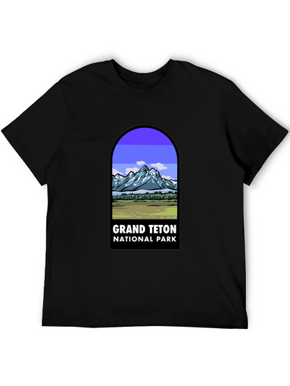 Grand Teton National Park Black T-Shirt