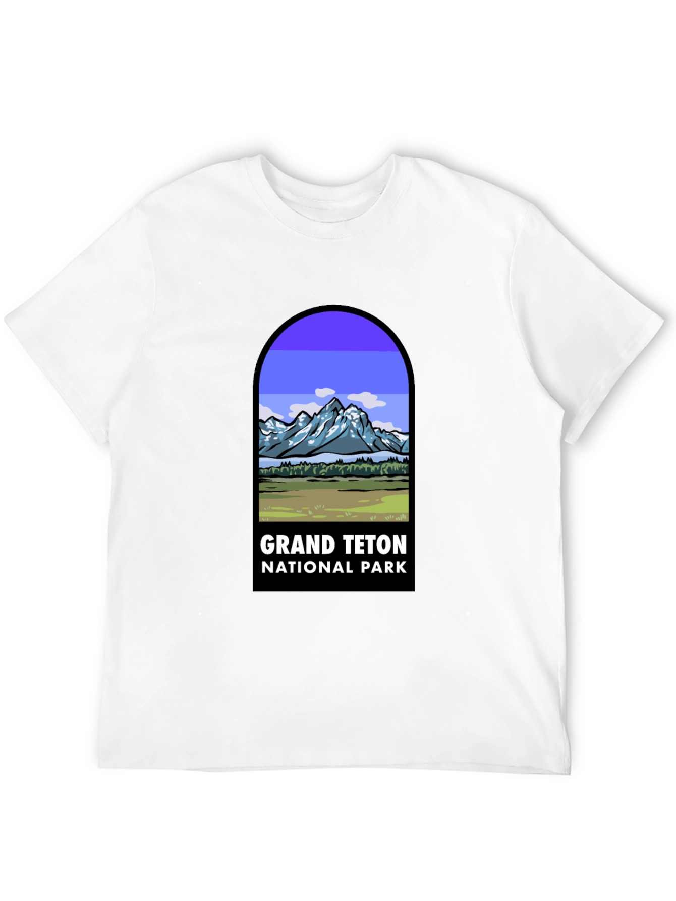 Grand Teton National Park Black T-Shirt