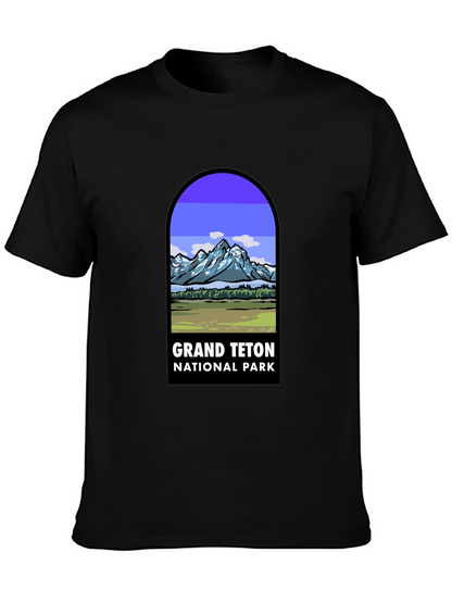 Grand Teton National Park Black T-Shirt