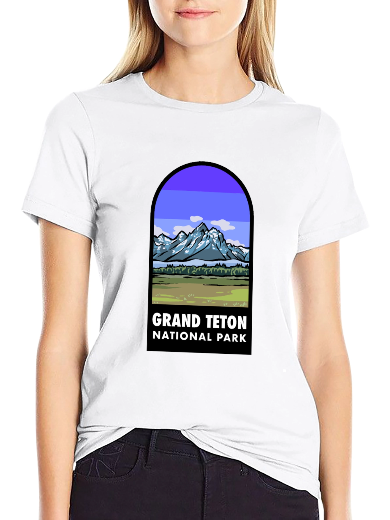 Grand Teton National Park Black T-Shirt