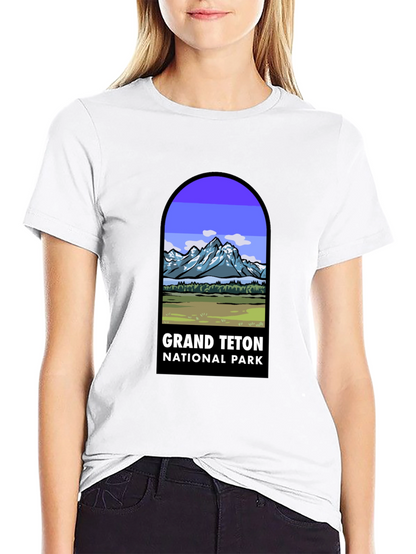 Grand Teton National Park Black T-Shirt