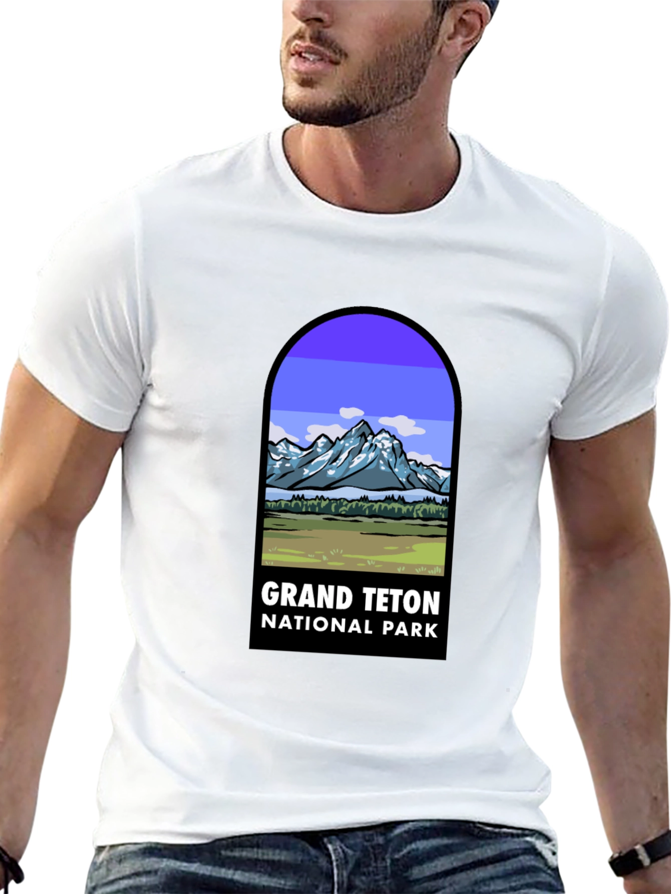 Grand Teton National Park Black T-Shirt
