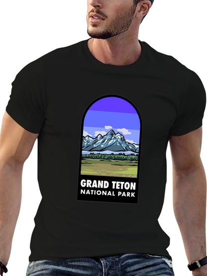 Grand Teton National Park Black T-Shirt