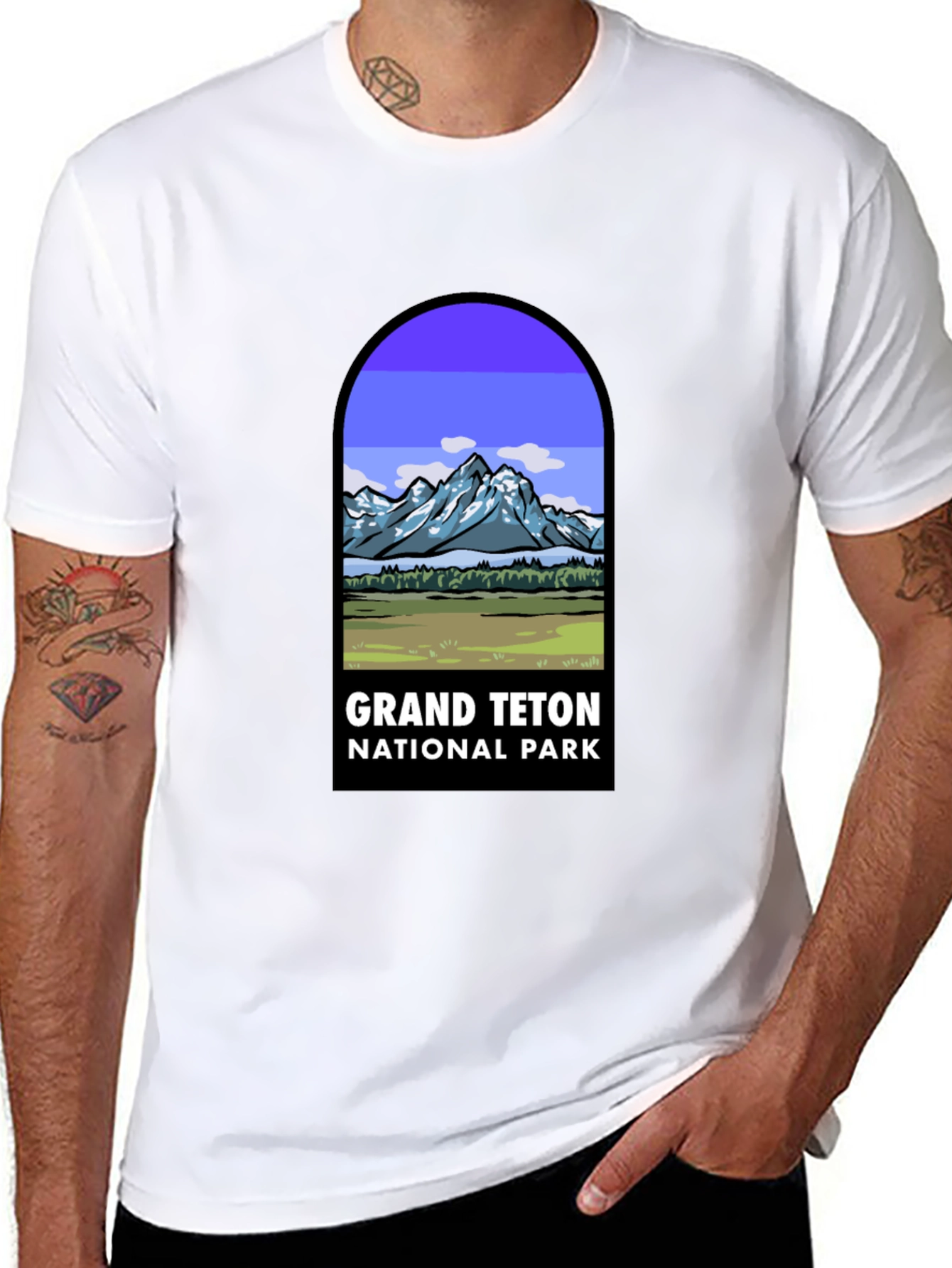 Grand Teton National Park Black T-Shirt