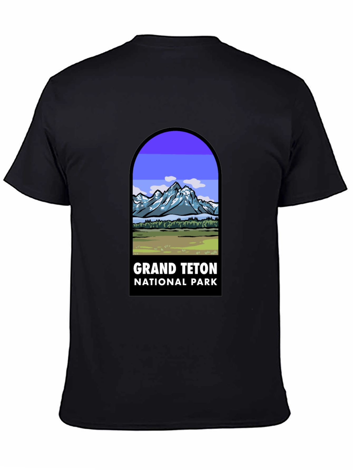 Grand Teton National Park Black T-Shirt