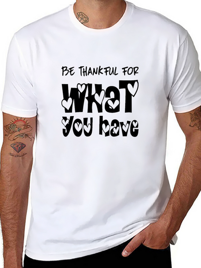 Be Thankful Graphic Tee - Stylish Everyday Comfort