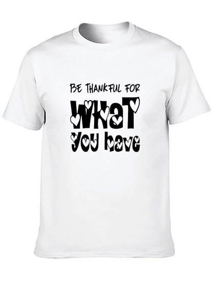 Be Thankful Graphic Tee - Stylish Everyday Comfort