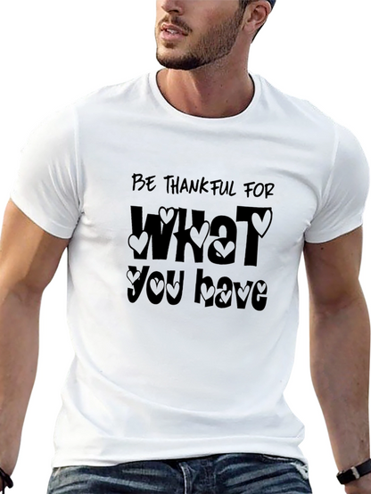 Be Thankful Graphic Tee - Stylish Everyday Comfort
