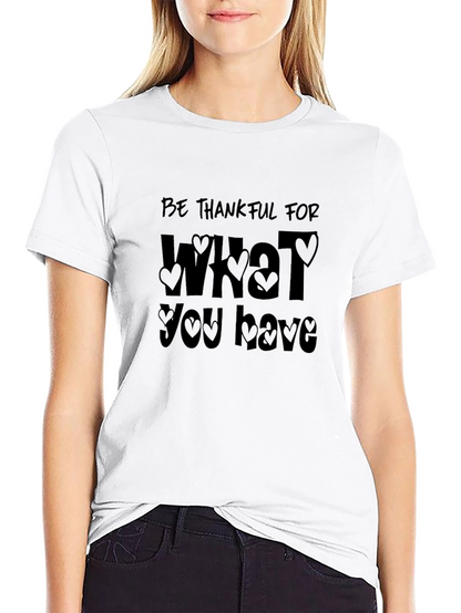 Be Thankful Graphic Tee - Stylish Everyday Comfort