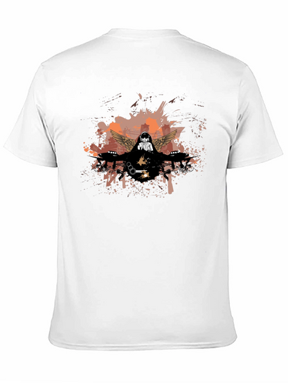 Edgy Graphic Print Black T-Shirt