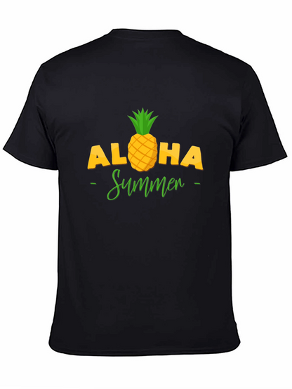 Aloha Summer Pineapple Graphic T-Shirt