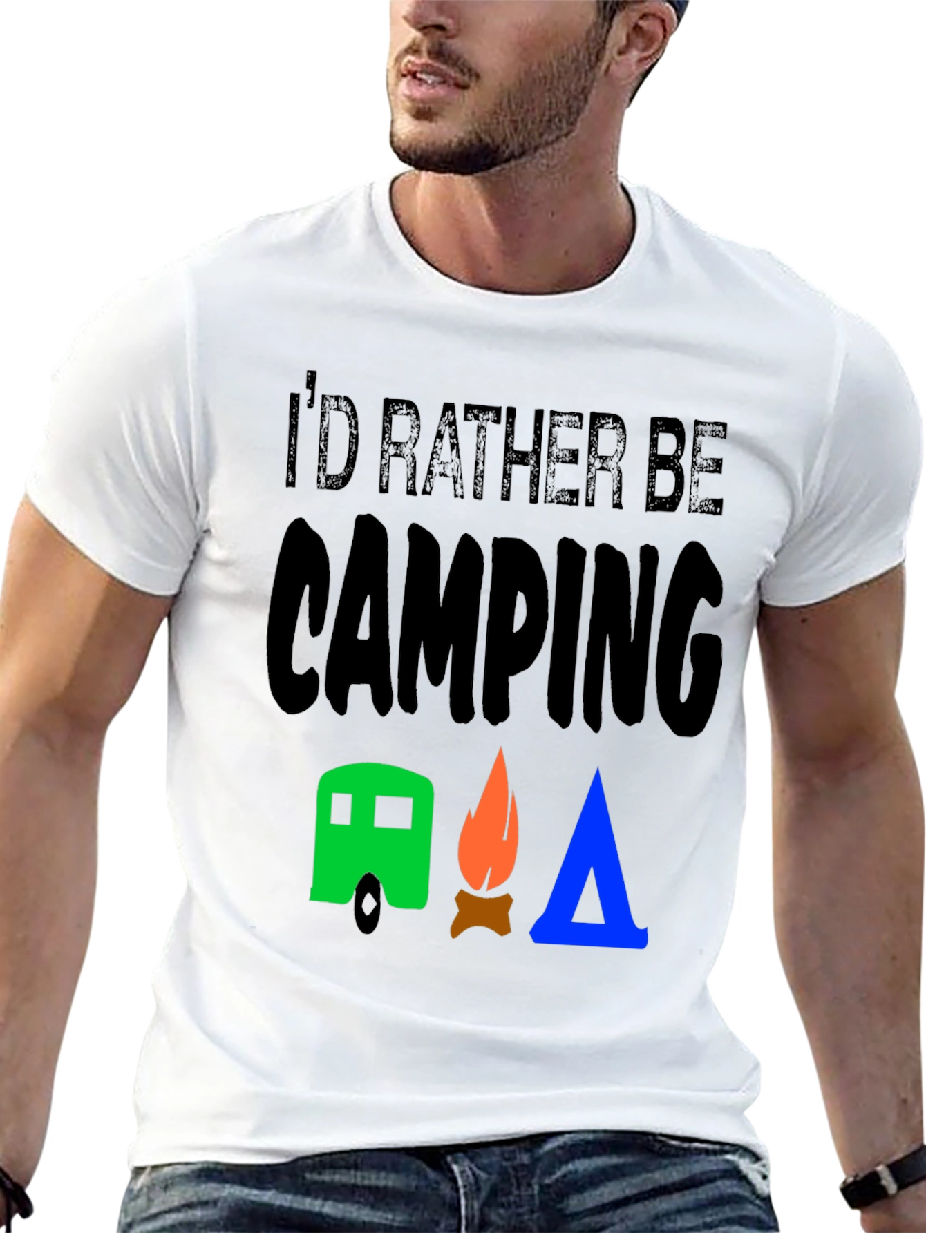 Id Rather Be Camping Graphic T-Shirt