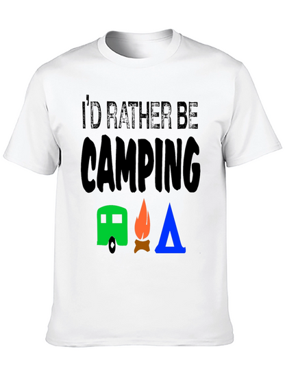 Id Rather Be Camping Graphic T-Shirt