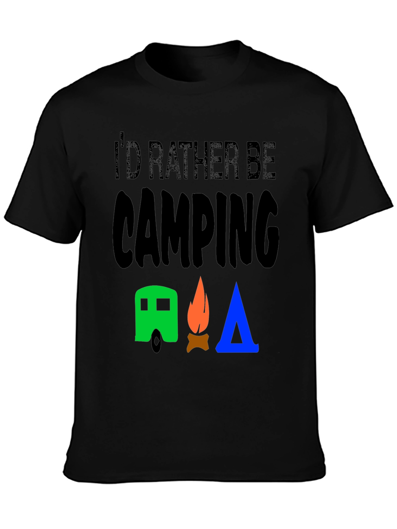 Id Rather Be Camping Graphic T-Shirt